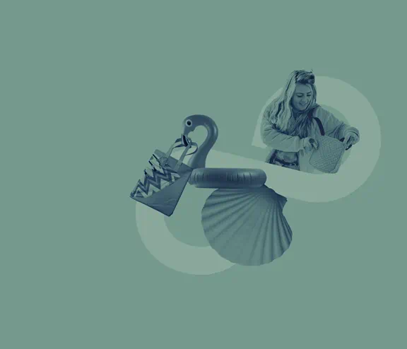 Changemakers graphic with infinity loop around two objects