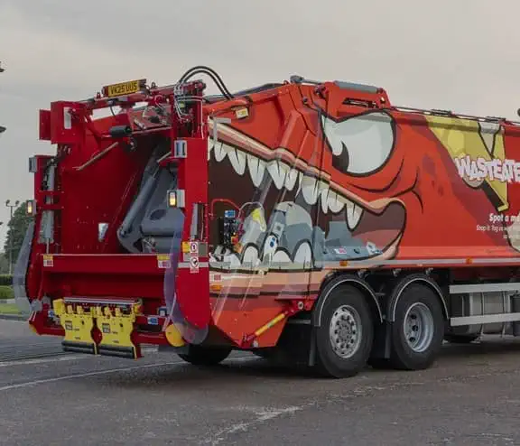 Wasteater truck in Glasgow