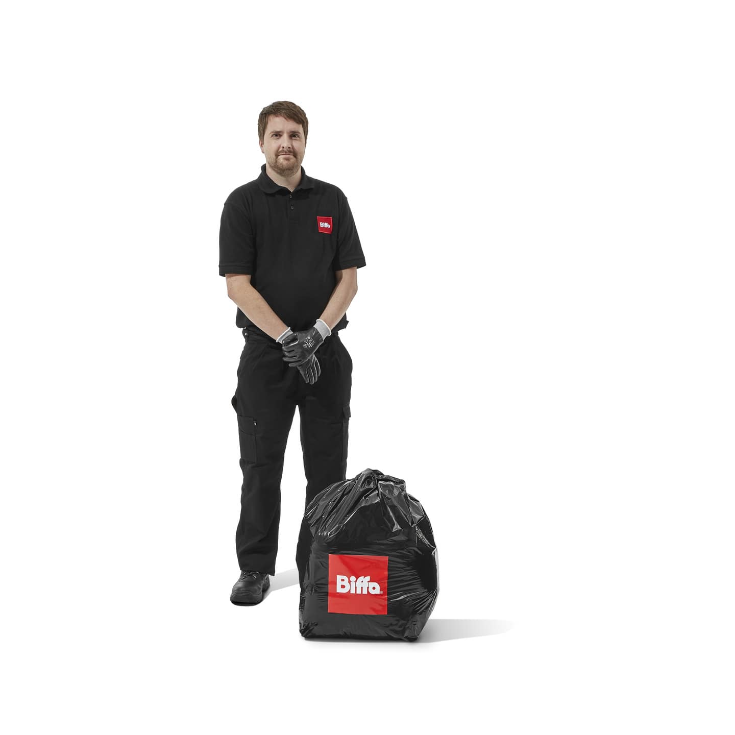 40-45 Gallon Black Regular Duty Trash Bags - 0.55 Mil