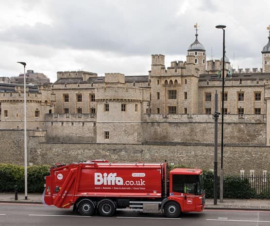 Biffa refuse vehicle London