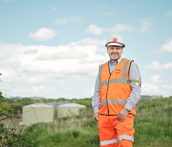 Biffa employee in facility