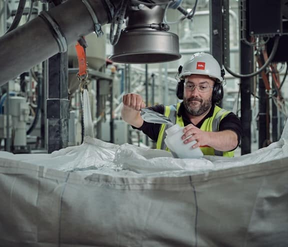 Biffa employee in facility