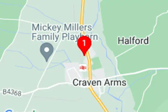 Map of Craven Arms