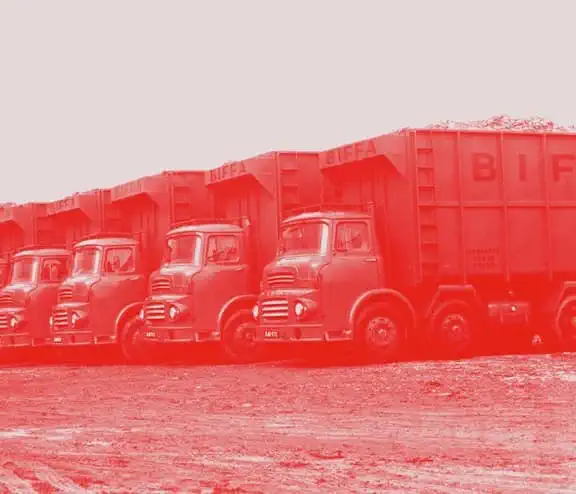 Heritage Biffa Trucks in red wash