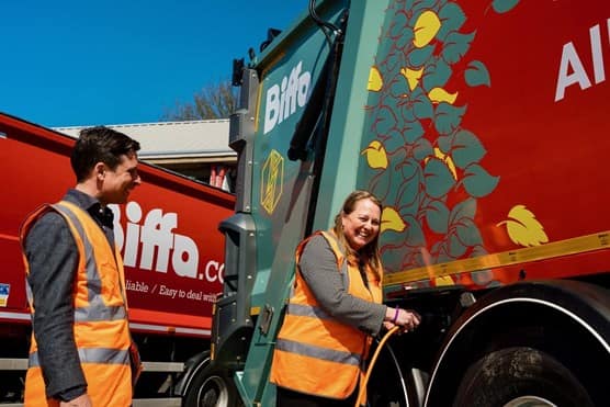 Biffa Lunaz clean truck