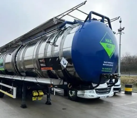 Biffa's newly acquired Hazrem hazardous waste collection truck