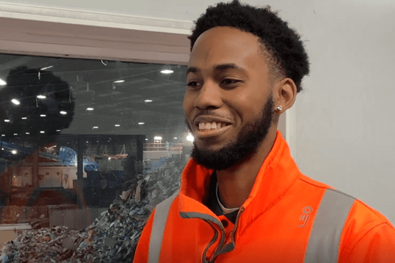 Jermaine Bennett, one of Biffa’s Engineering Apprentice in office