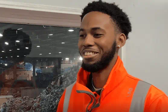 Jermaine Bennett, one of Biffa’s Engineering Apprentice in office