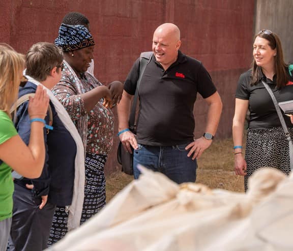 Biffa and WasteAid representatives in Uganda as part of their continuing strong partnership